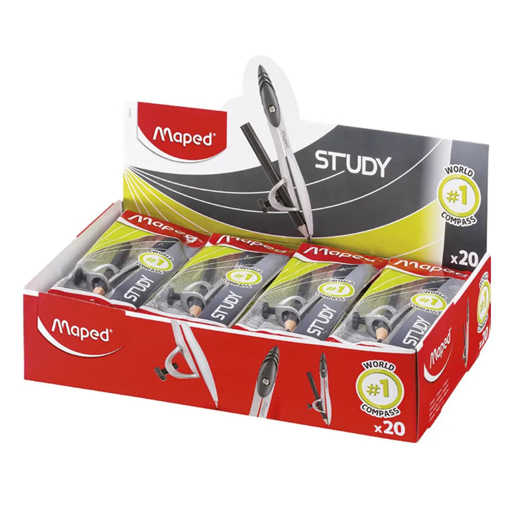 Maped Présentoir de 20 Compas Bague Study Flawpack