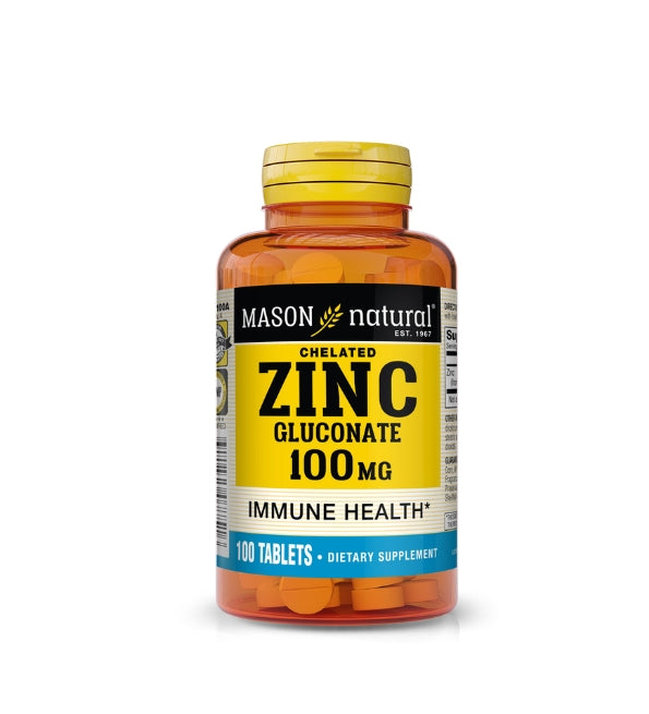 Mason Natural Gluconato de Zinc 100 Comprimidos