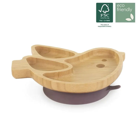 Miniland Assiette en Bois - Oiseau