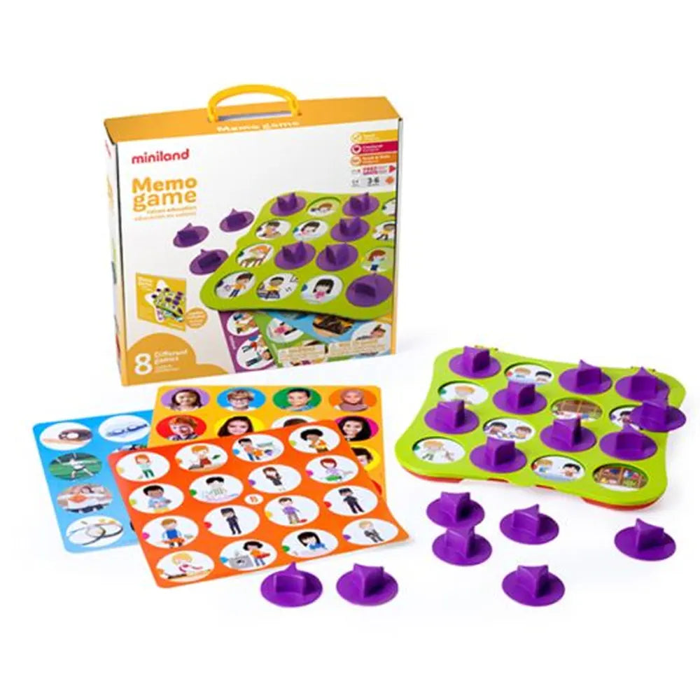 Miniland Jeu de Mémoire - 8 Pièces