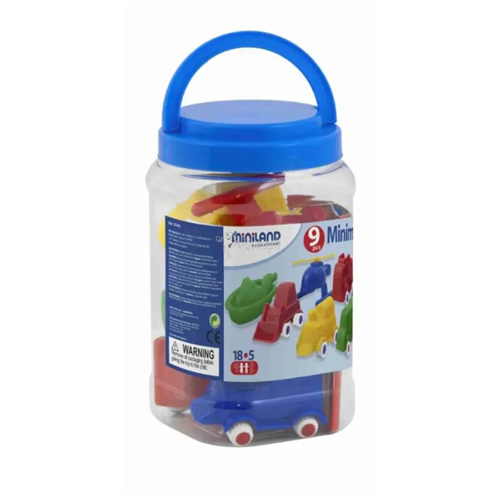Miniland Véhicules Minimobil - 9 Pièces - 18M+