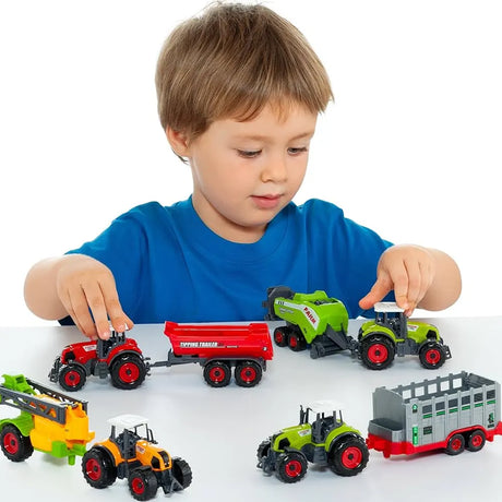 Molto de Tracteurs Jouets avec Remorque - 3A+