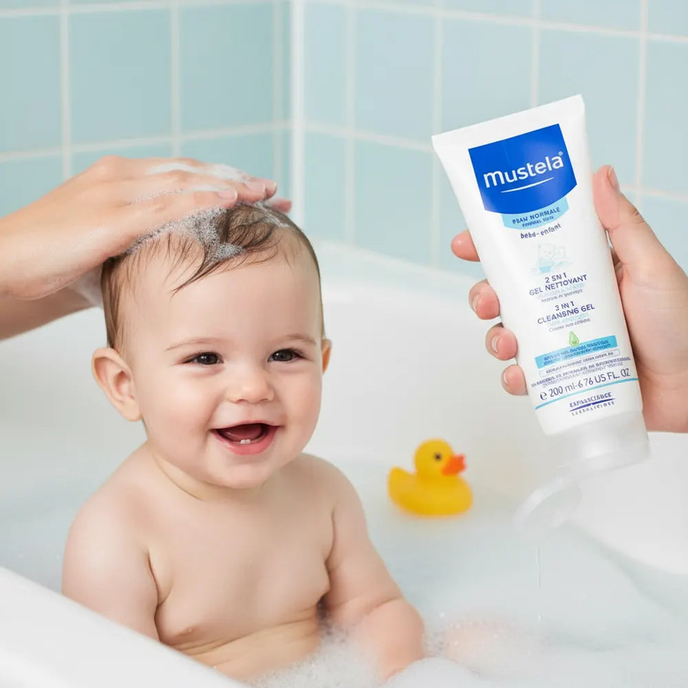 جل منظف 2 في 1 للشعر والجسم من موستيلا - 200 مل