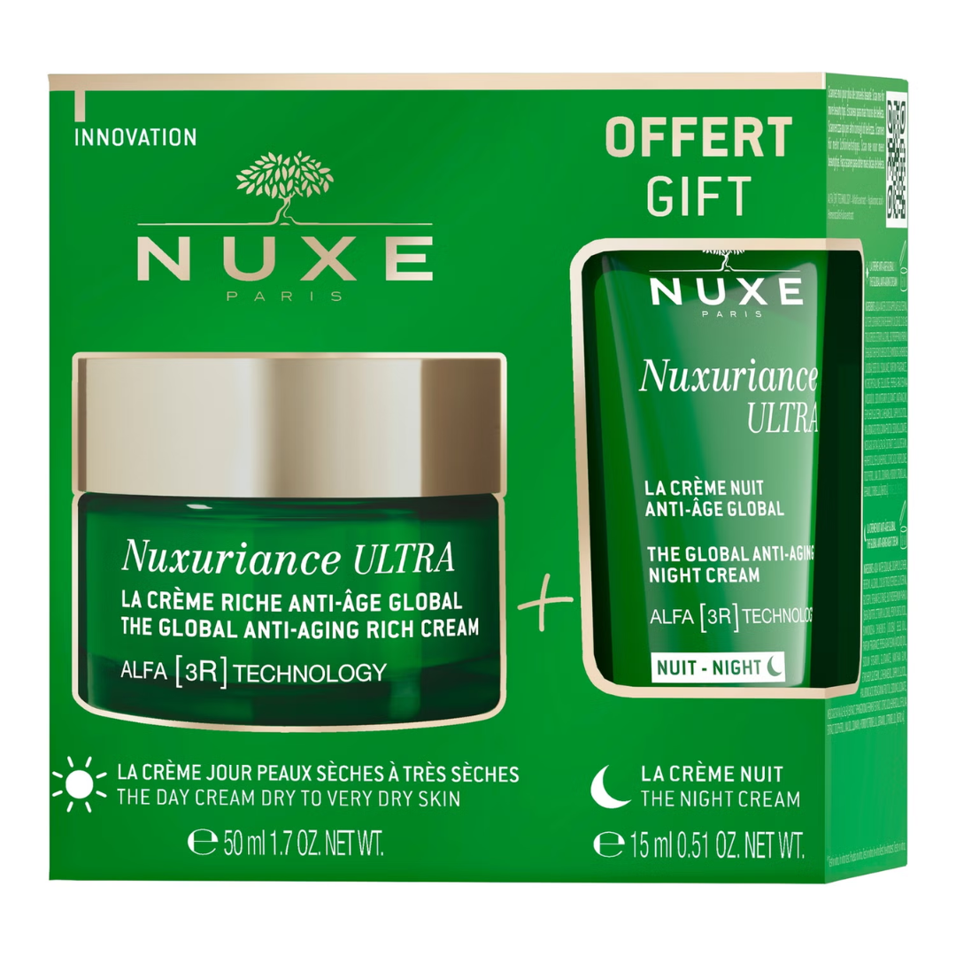 Nuxe Nuxuriance Ultra Kit Anti-Âge Crème Riche 50ml + Crème Nuit 15ml Offerte