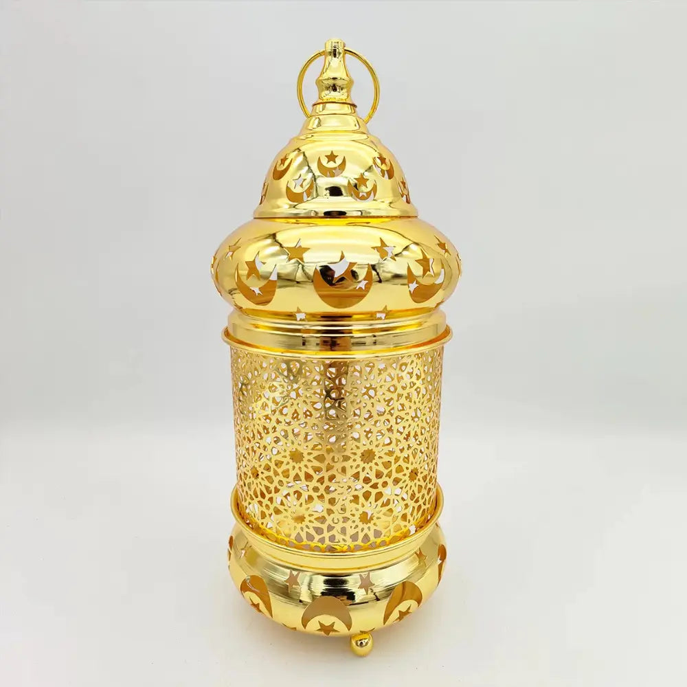 Ornement Lampe Dorée en Métal 12,5 x 29 cm – LED