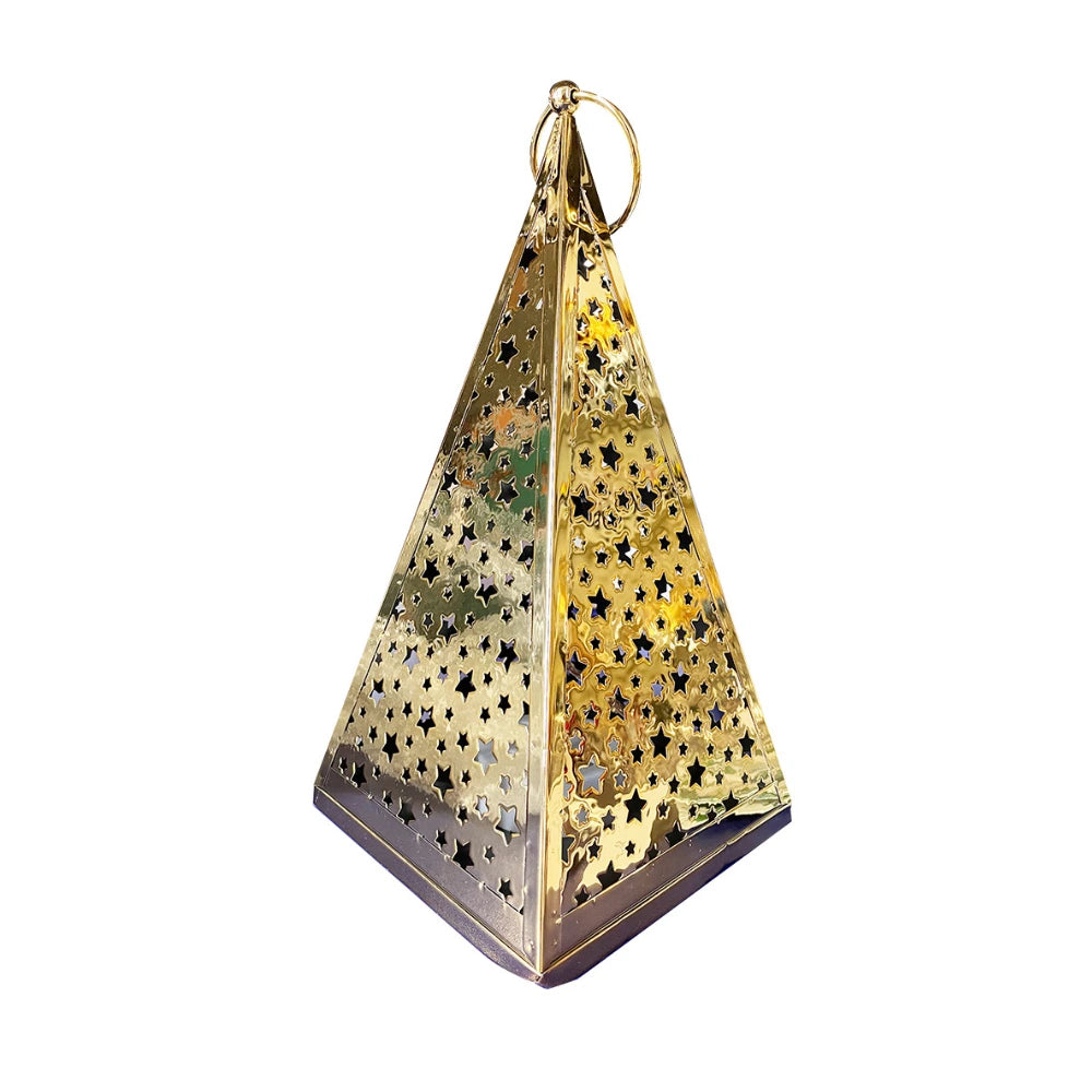 Ornement Lampe en Métal 14x14x29cm - Dorée