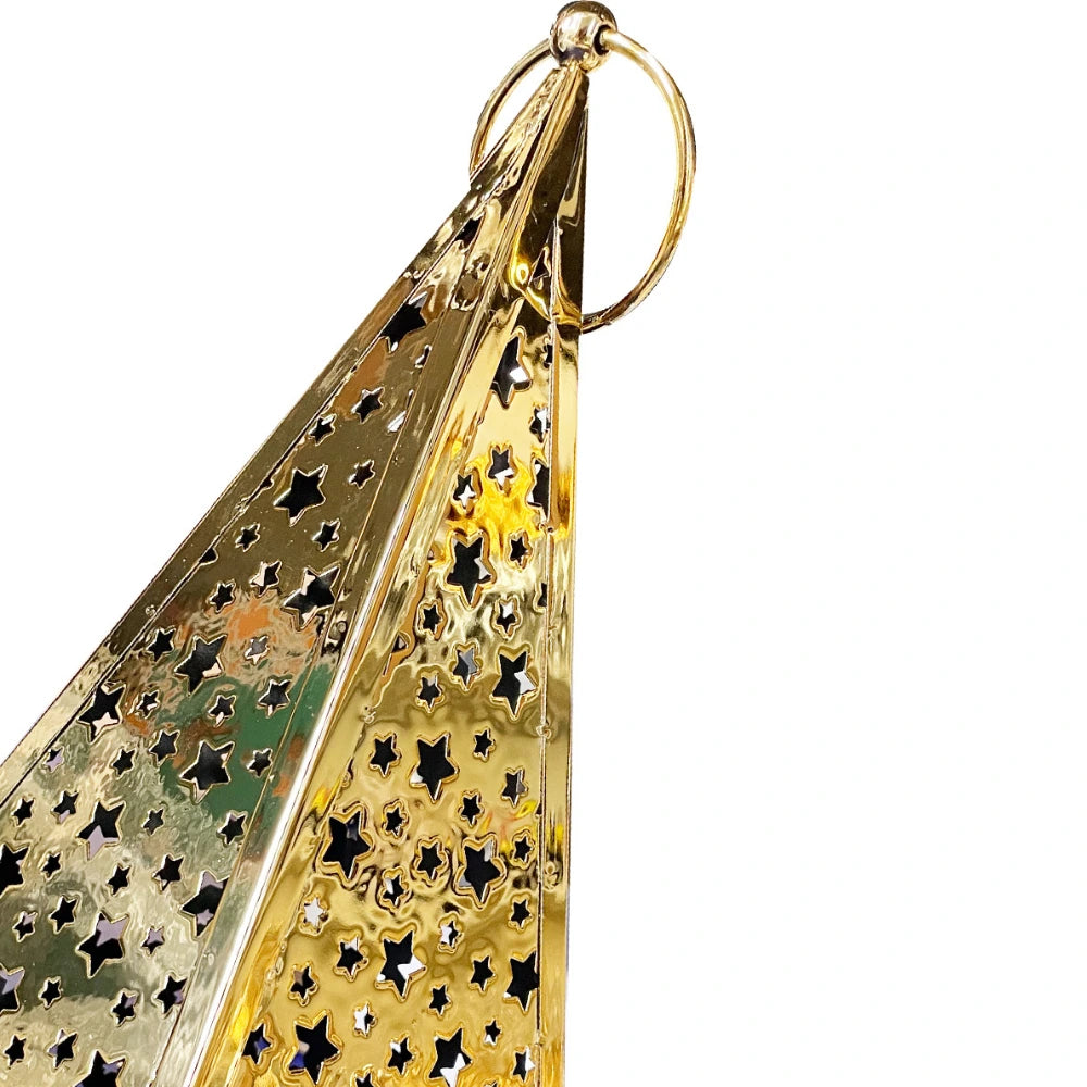 Ornement Lampe en Métal 14x14x29cm - Dorée