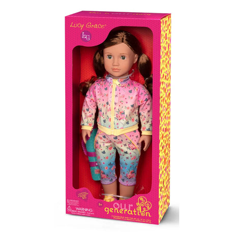 Our Generation Poupée avec Tenue & Tapis de Yoga 46cm 3A+ - Lucy Grace