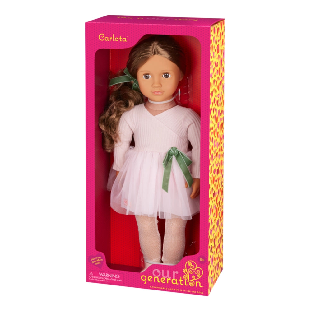 Our Generation 18-inch Doll with Ballet Outfit 3Y+ - Carlota