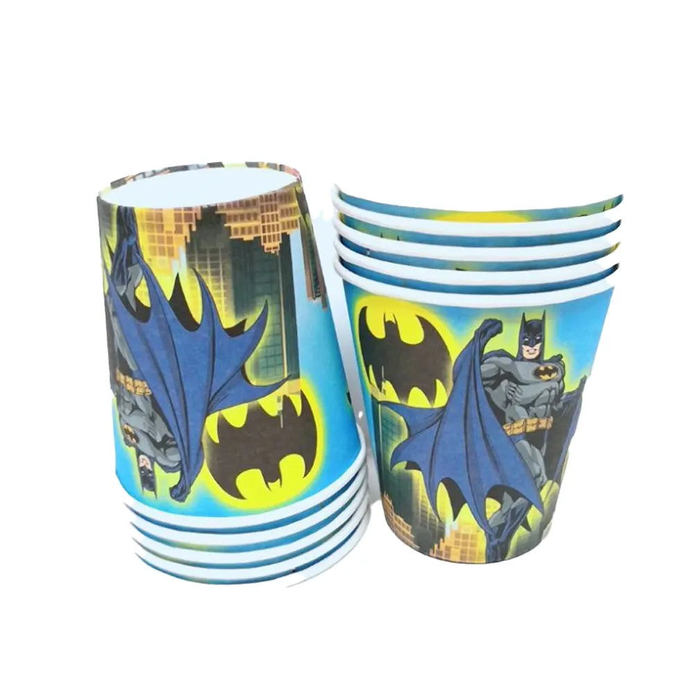 Pack de 10 Gobelets en Papier – Batman