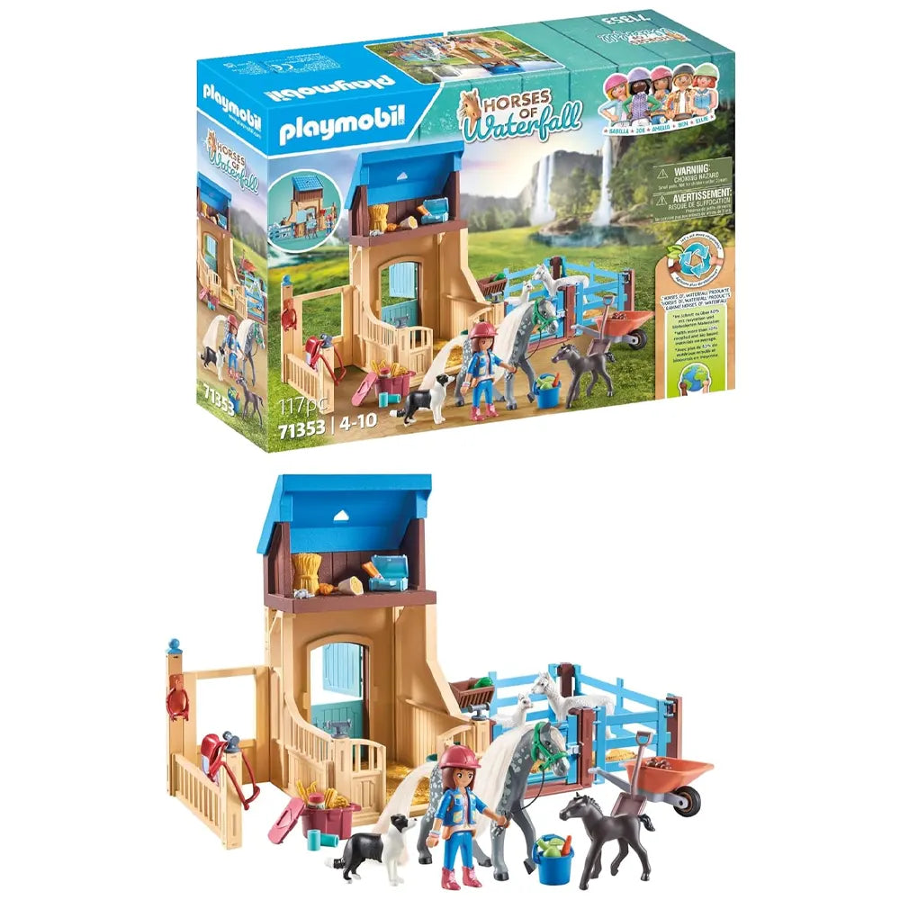 Playmobil Amelia & Whisper with Waterfall Horses – Age 5+