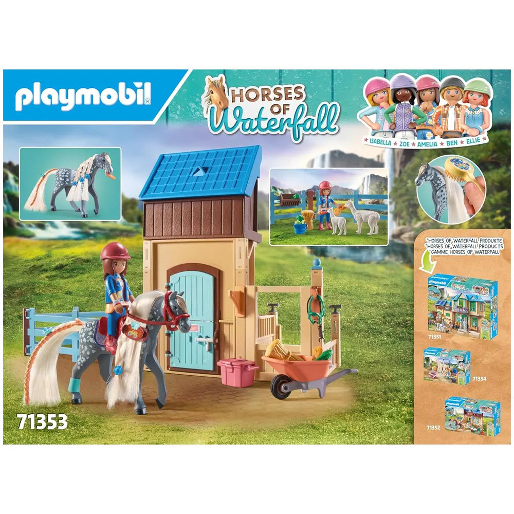 Playmobil Amelia & Whisper with Waterfall Horses – Age 5+