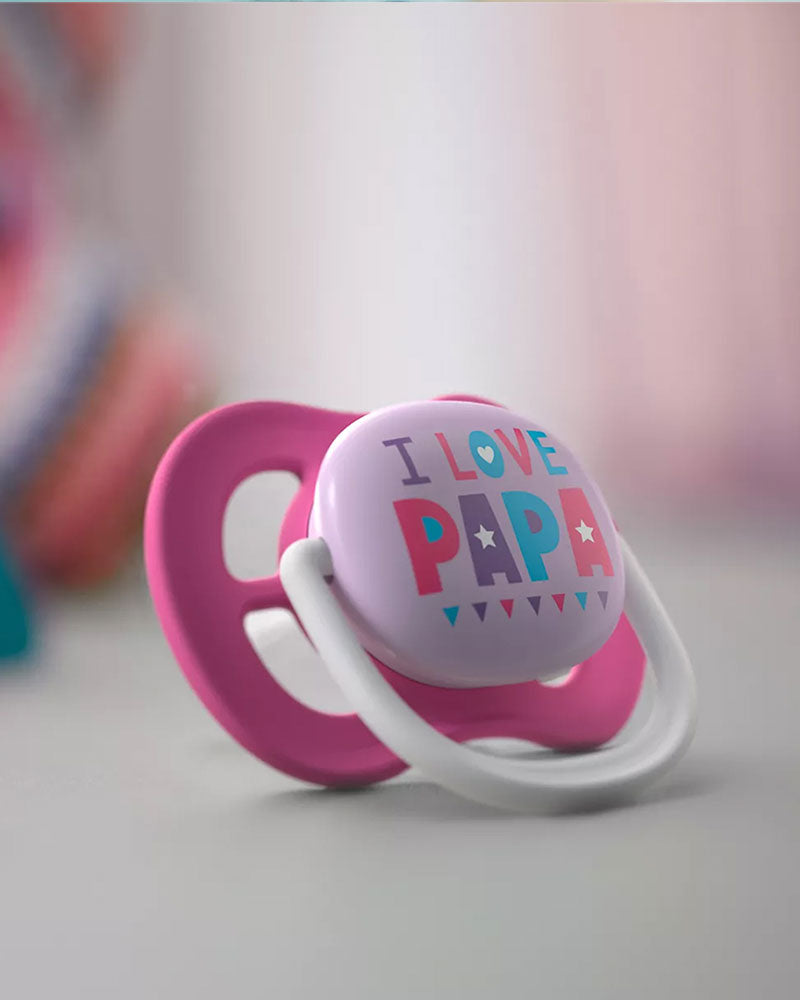 Avent Lot de 2 Sucettes Orthodontiques Ultra Air Happy 6-18m Fille