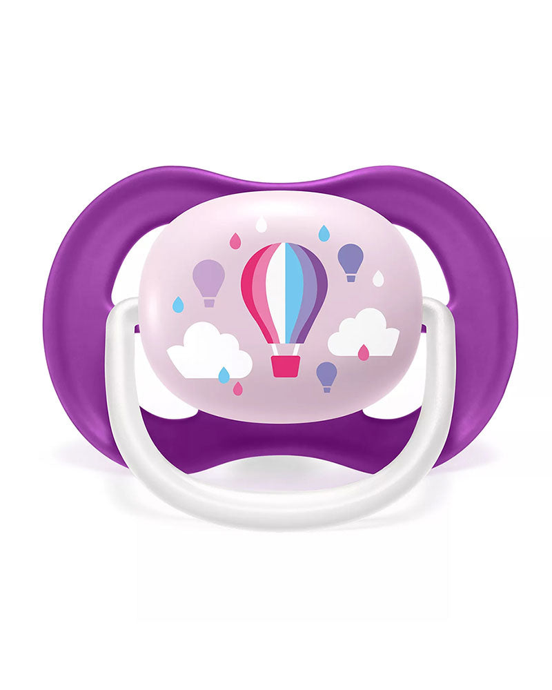 Avent Lot de 2 Sucettes Orthodontiques Ultra Air Happy 6-18m Fille