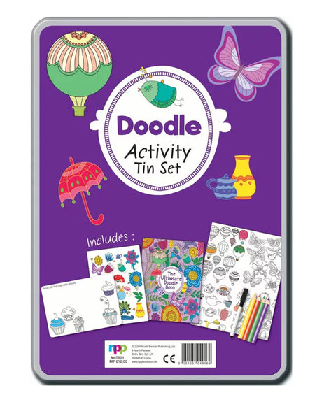 Juego de latas de actividades Doodle