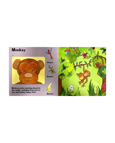 4 Touch and Feel Two Piece Jigsaws - In The Jungle