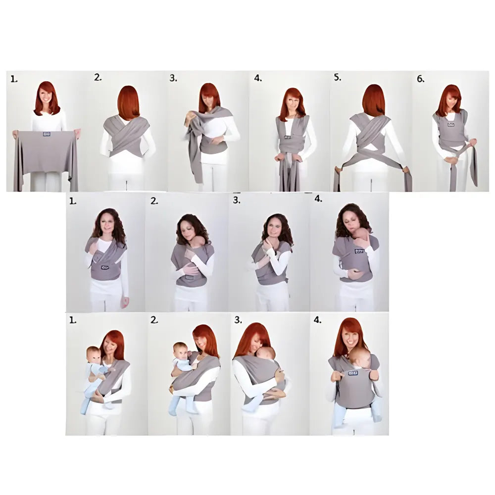 Neko Écharpe de Portage Bébé - Gris