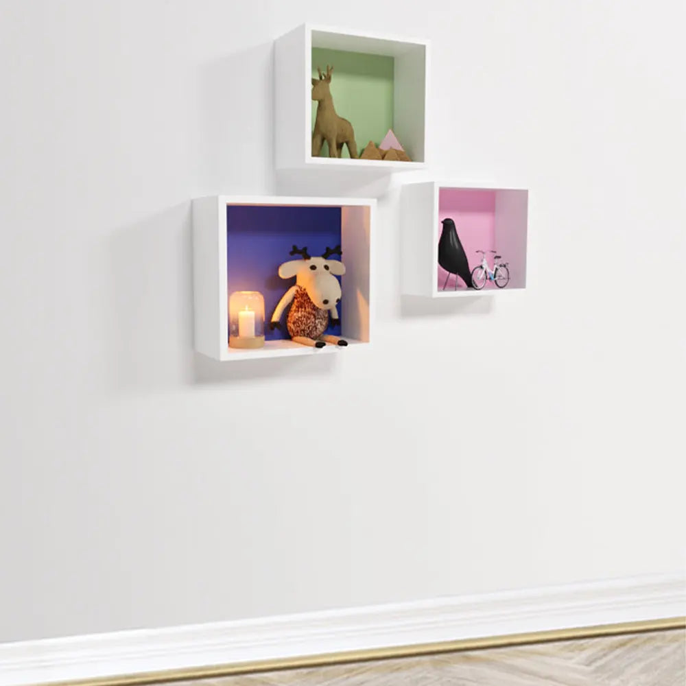 Wlidaty Home Cube Mural Fond Jaune 23x23 cm