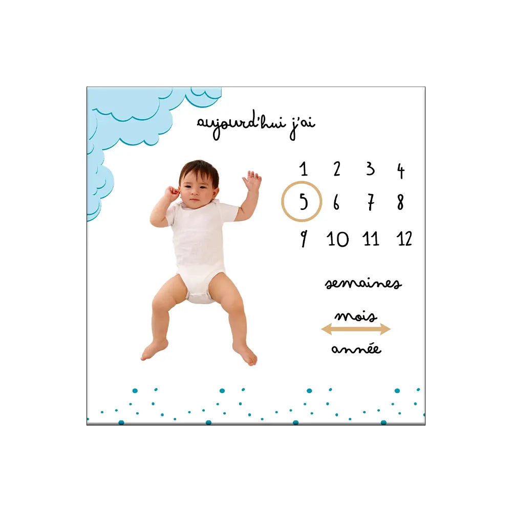 Manta de bebé evolutiva Little Step - Nube