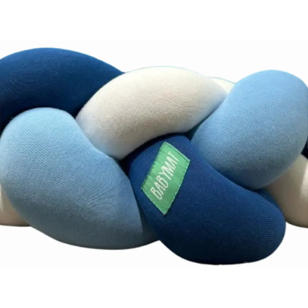 Babymat Protector de cuna trenzado - Azul