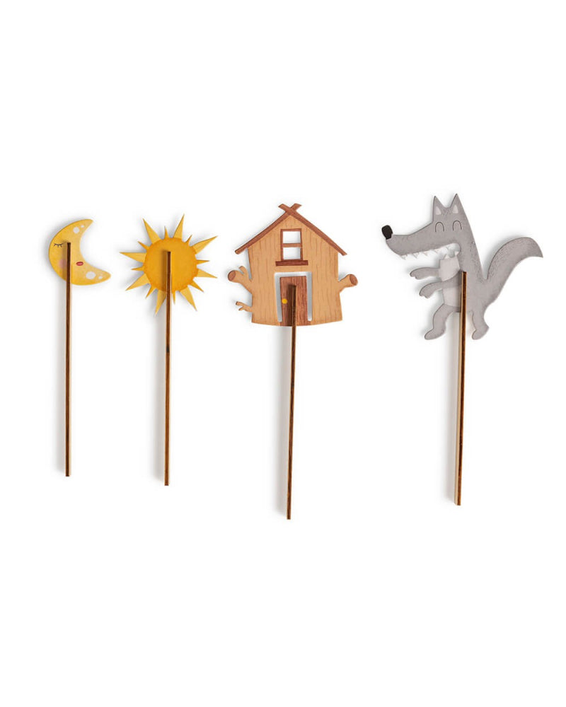 Eurekakids - Teatro de madera con personajes 3A+