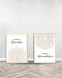 Ensemble de 2 Tableaux décoratifs - Start | End - Bois