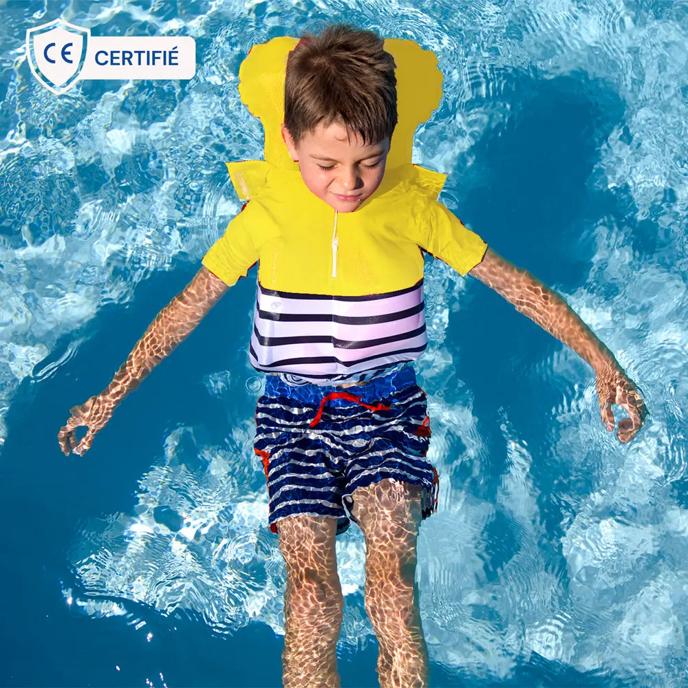 Floatee T-shirt Anti-noyade pour Bébés & Enfants - Jaune