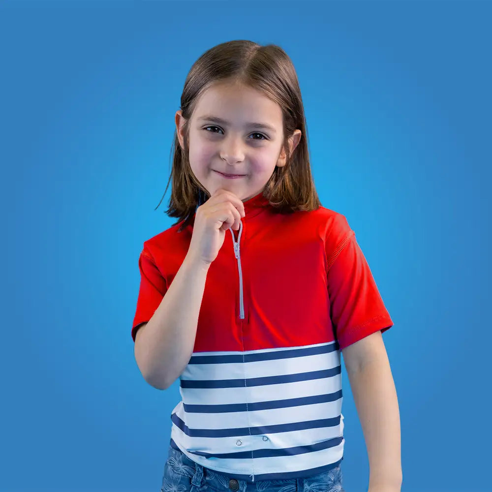 Floatee T-shirt Anti-noyade pour Bébés & Enfants - Rouge