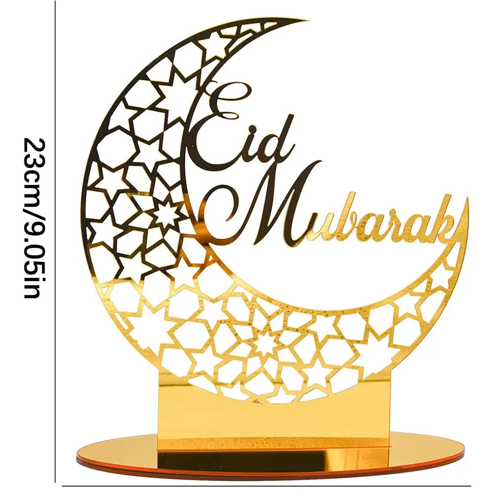 Décoration Lune Du l'Aïd - Doré