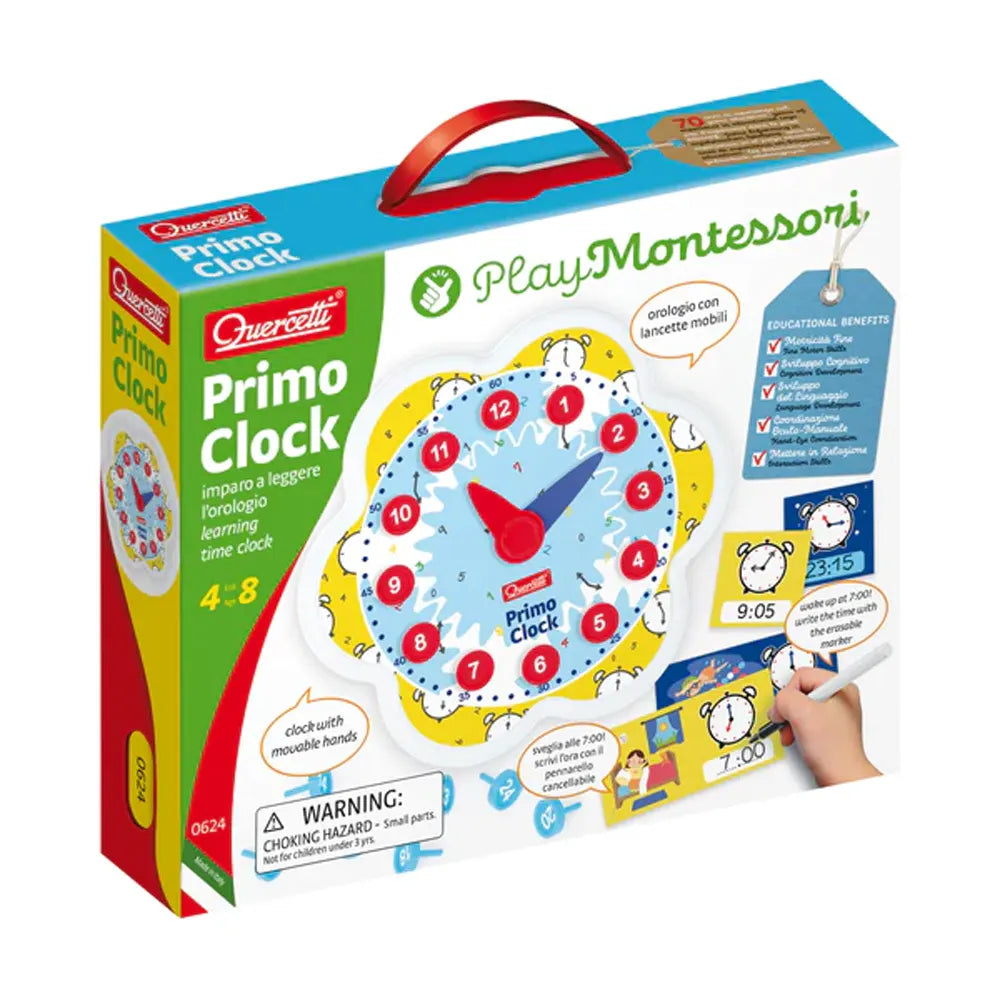 Quercetti Jeu d’Apprentissage Mon Horloge – 4 A+