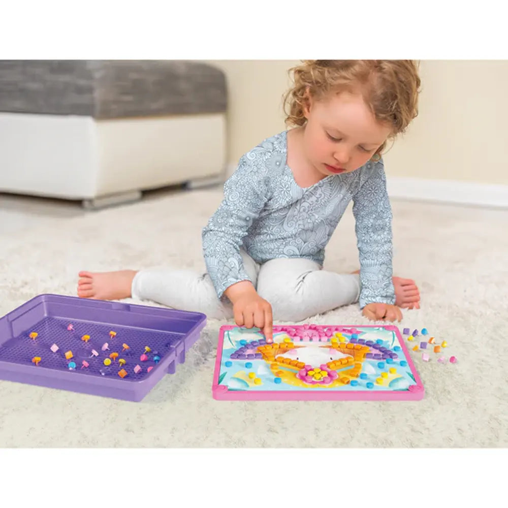 Quercetti Mosaic Sirène Bosco avec Punaises Colorées - 6A+