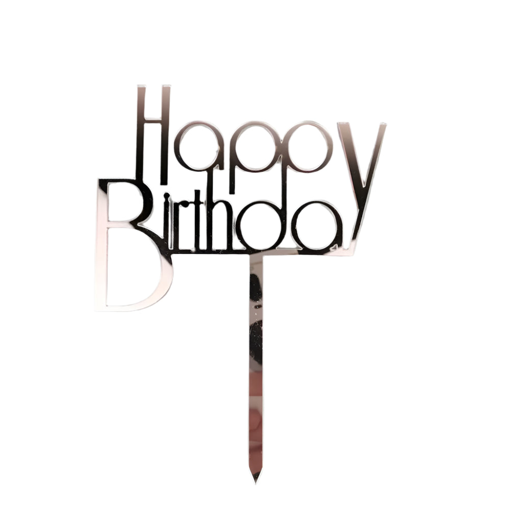 Happy Birthday Cake Topper – Rose Gold