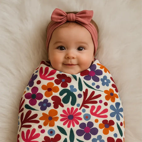 Babymat Manta de entretiempo 100x80 cm - Jardín Florido