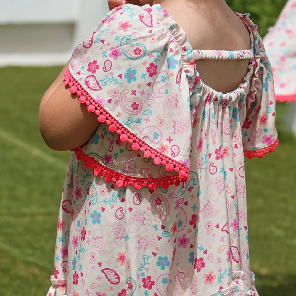 Maïcha Robe Miyu à Manches - Imprimé Asian