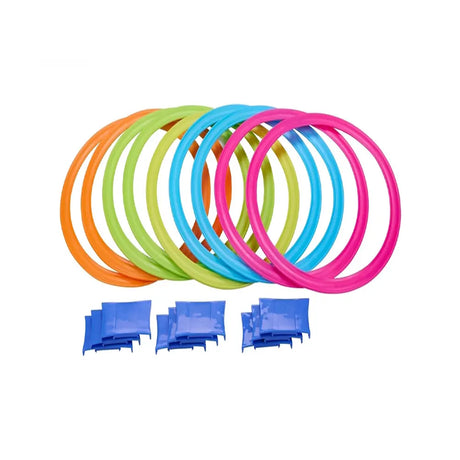 Jeu de Marelle avec Cerceaux & Anneaux Multicolores - 3A+