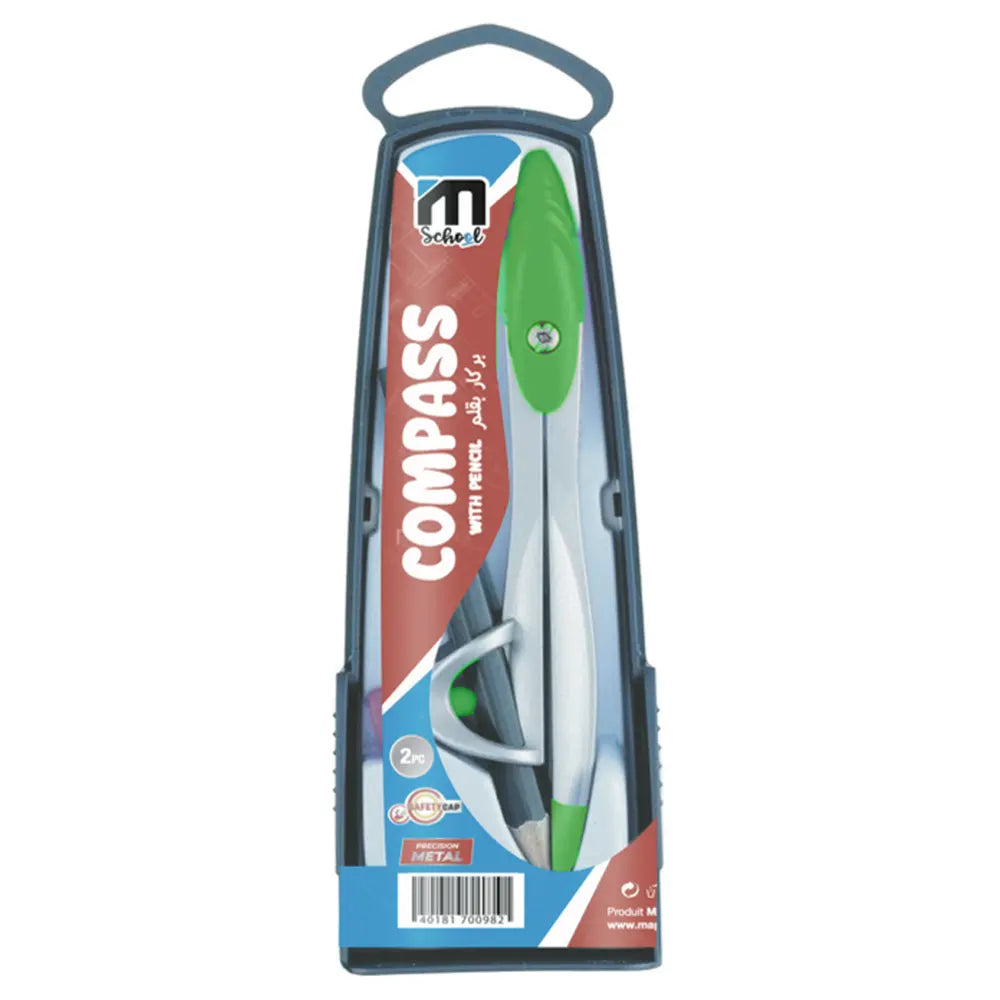 M.School Compás Metálico de Anillo - Verde