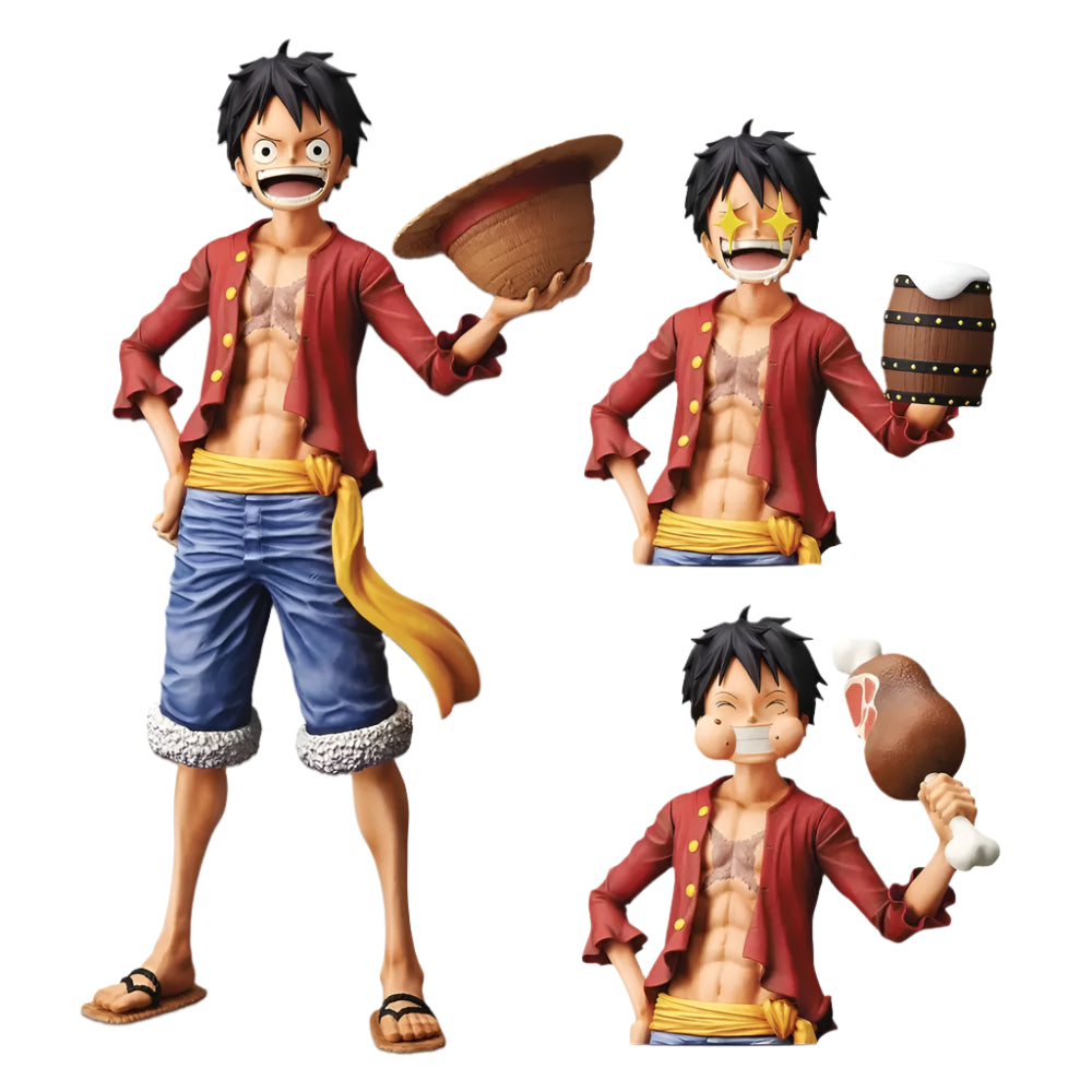 One Piece Articulated Figure – 1 Figure with 3 Buildable Characters – 28 cm
