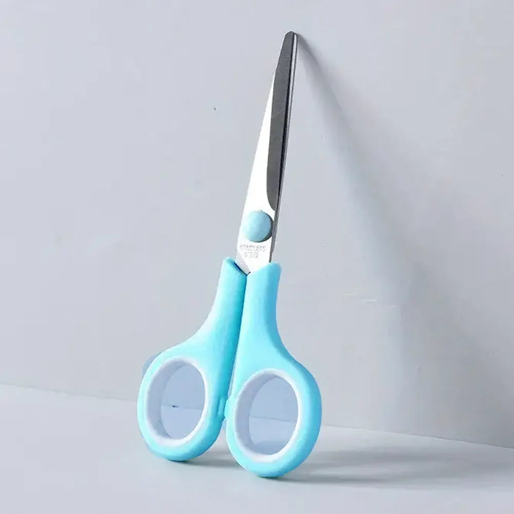 M.School 13 cm Round-Tip Scissors - Blue