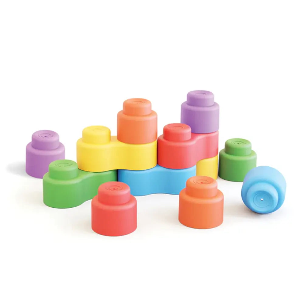 Quercetti Leggo Soft Happy Sound with Sound Rattles 18 Pieces - 6M+