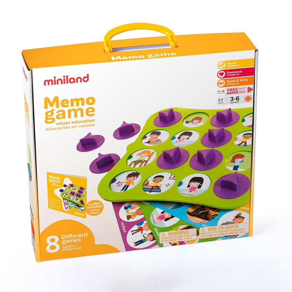 Miniland Jeu de Mémoire - 8 Pièces