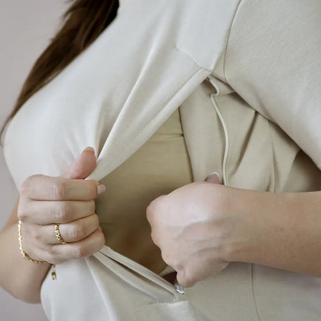 Bambidou Camiseta de Lactancia - Beige