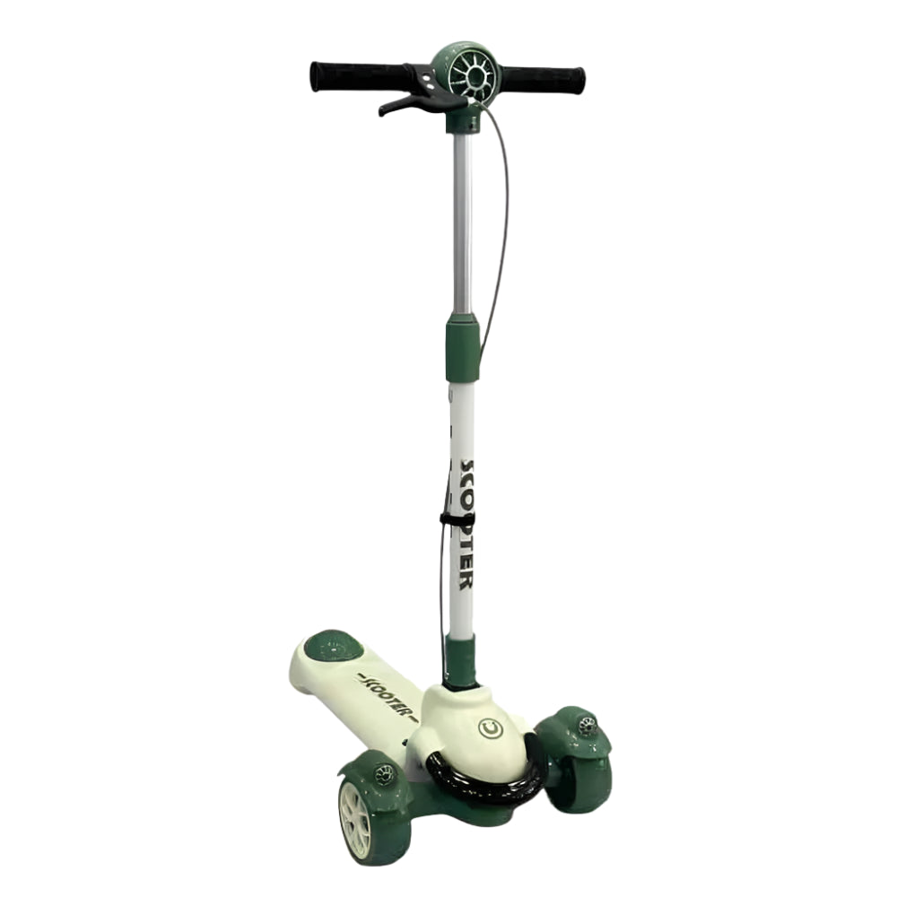 Trottinette Enfant Thème Hélicoptère - Vert