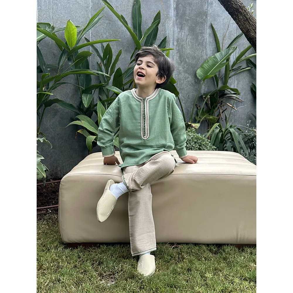 Mami Cami Jabadour Garçon - Vert Pastel