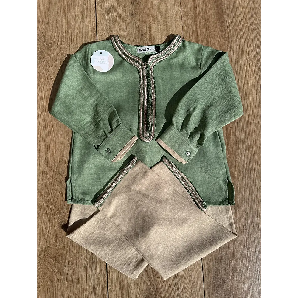 Mami Cami Jabadour Garçon - Vert Pastel