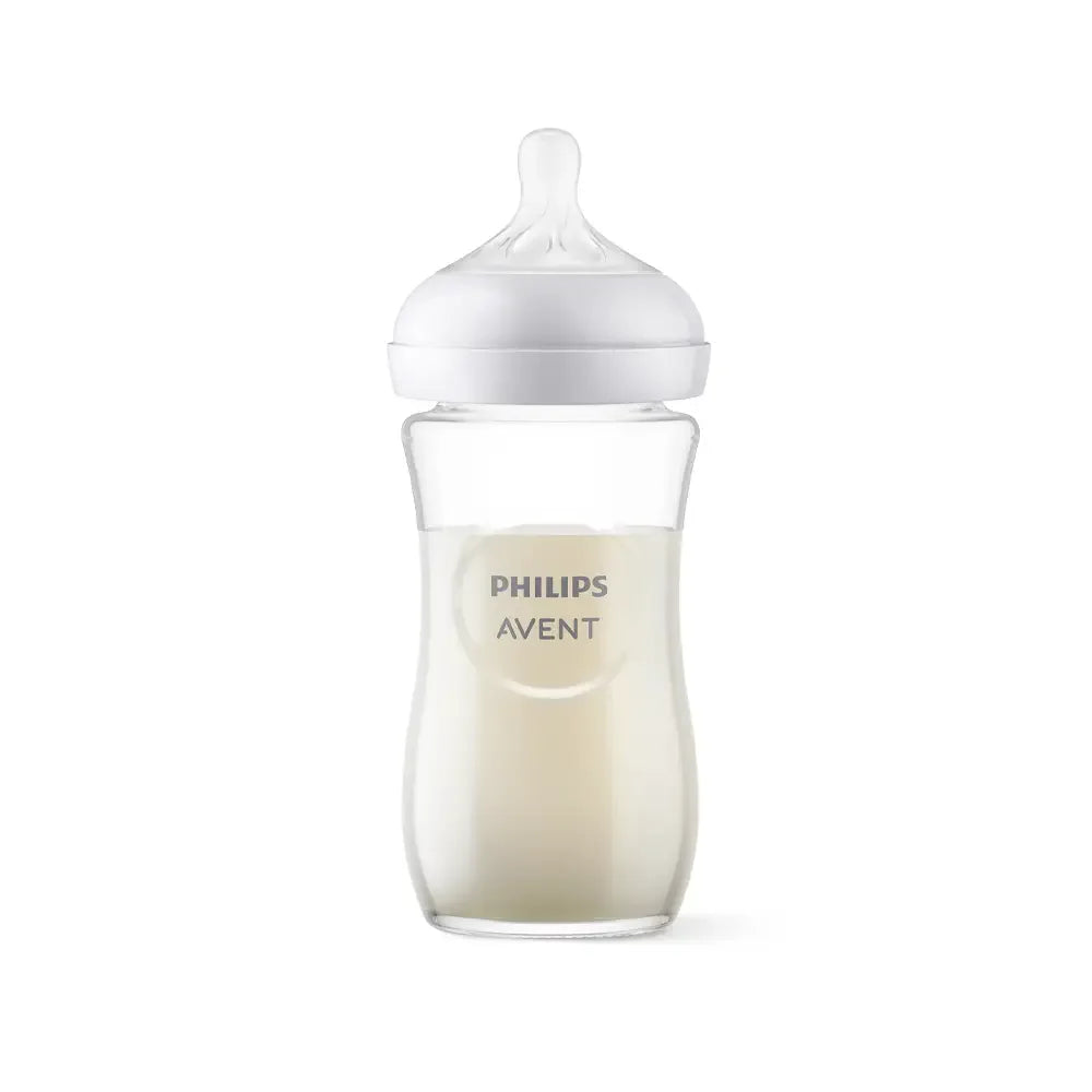 Philips Avent Natural Glass Baby Bottle 1M+ - 240ml