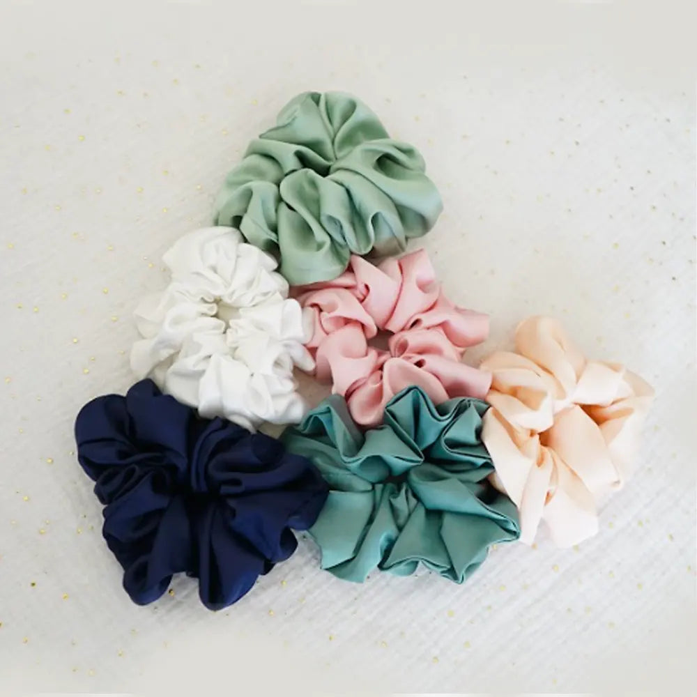 Bambidou Silk Scrunchie - Water Green