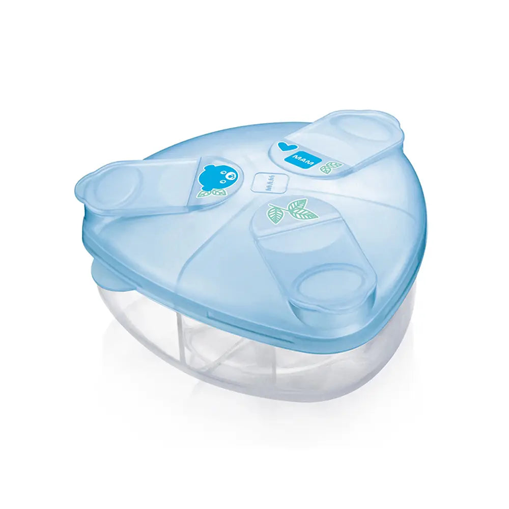 MAM Caja dosificadora de leche 3 compartimentos - Azul