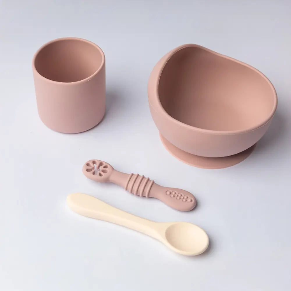 YUMMY Coffret Repas Silicone 4M+ - Blush