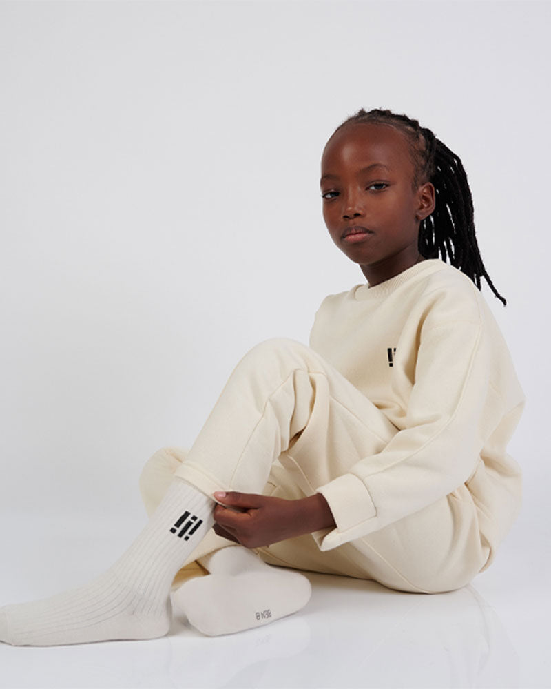 Chaussettes côtelées unisexes en coton Vanille Ben B Collection