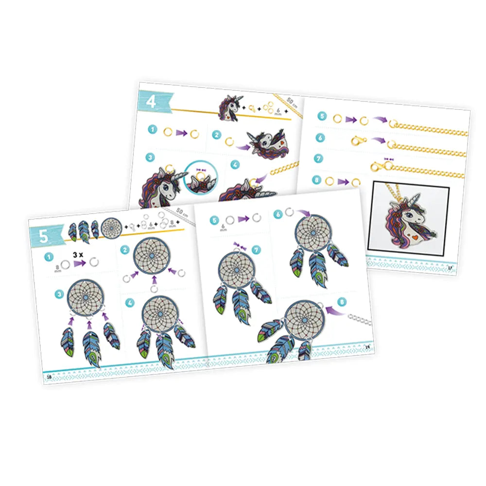 Buki Kit de Création Bijoux en Plastique 8A+